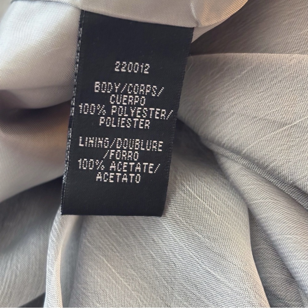 Monique Lhuillier Bridesmaids Cationic Ruched Strapless Chiffon Dress Sz 14 NWT - Picture 9 of 10